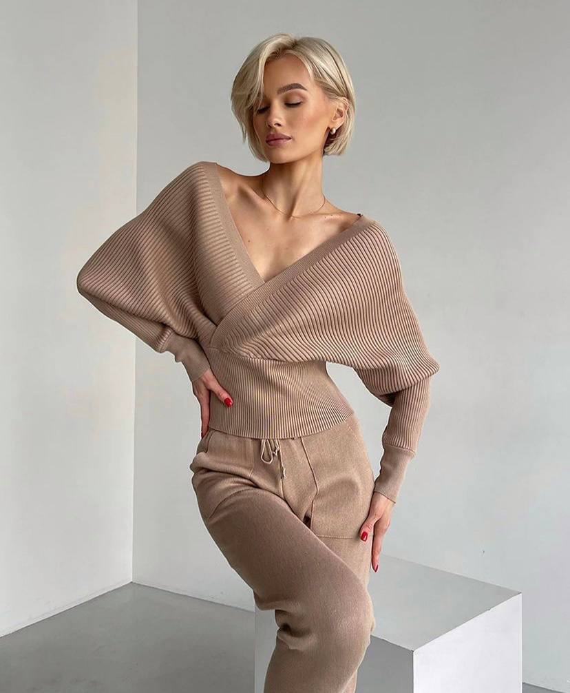 JESIKA 2 PIECES KNITWEED SET