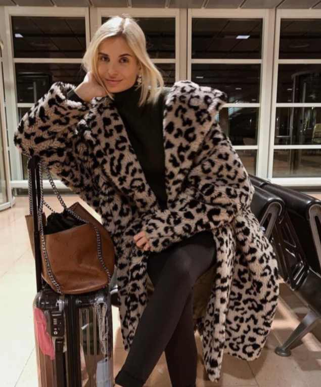Leopard Eco Fur Bear Overcoat