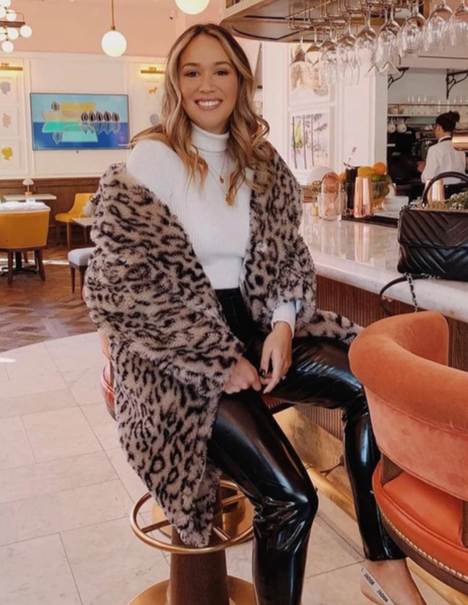 Leopard Eco Fur Bear Overcoat