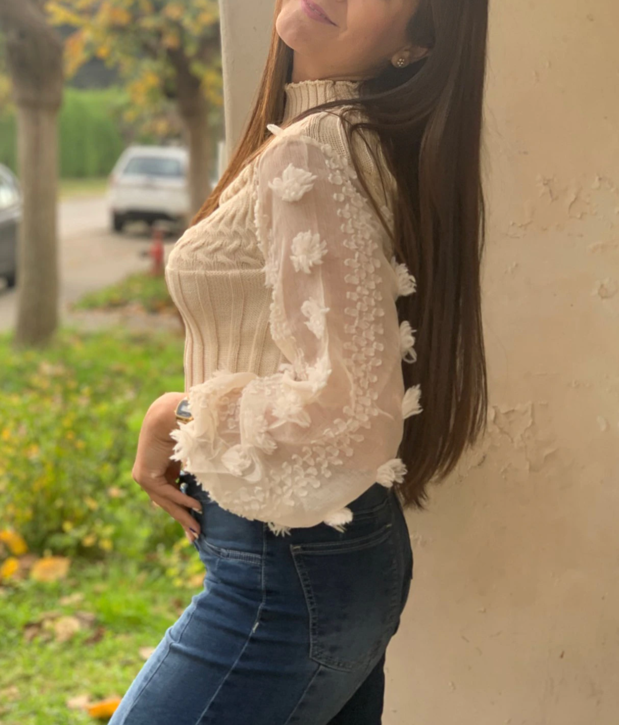 Leyla Short Knitting Sweater