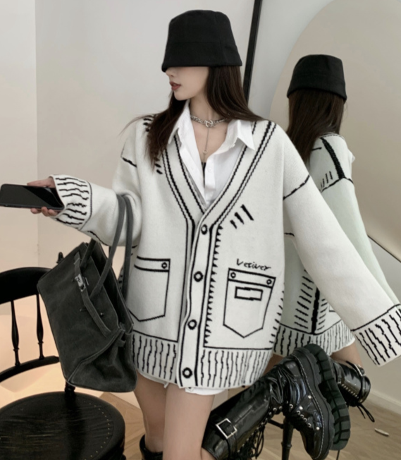 Daria Loose Cardigan&Plus Size