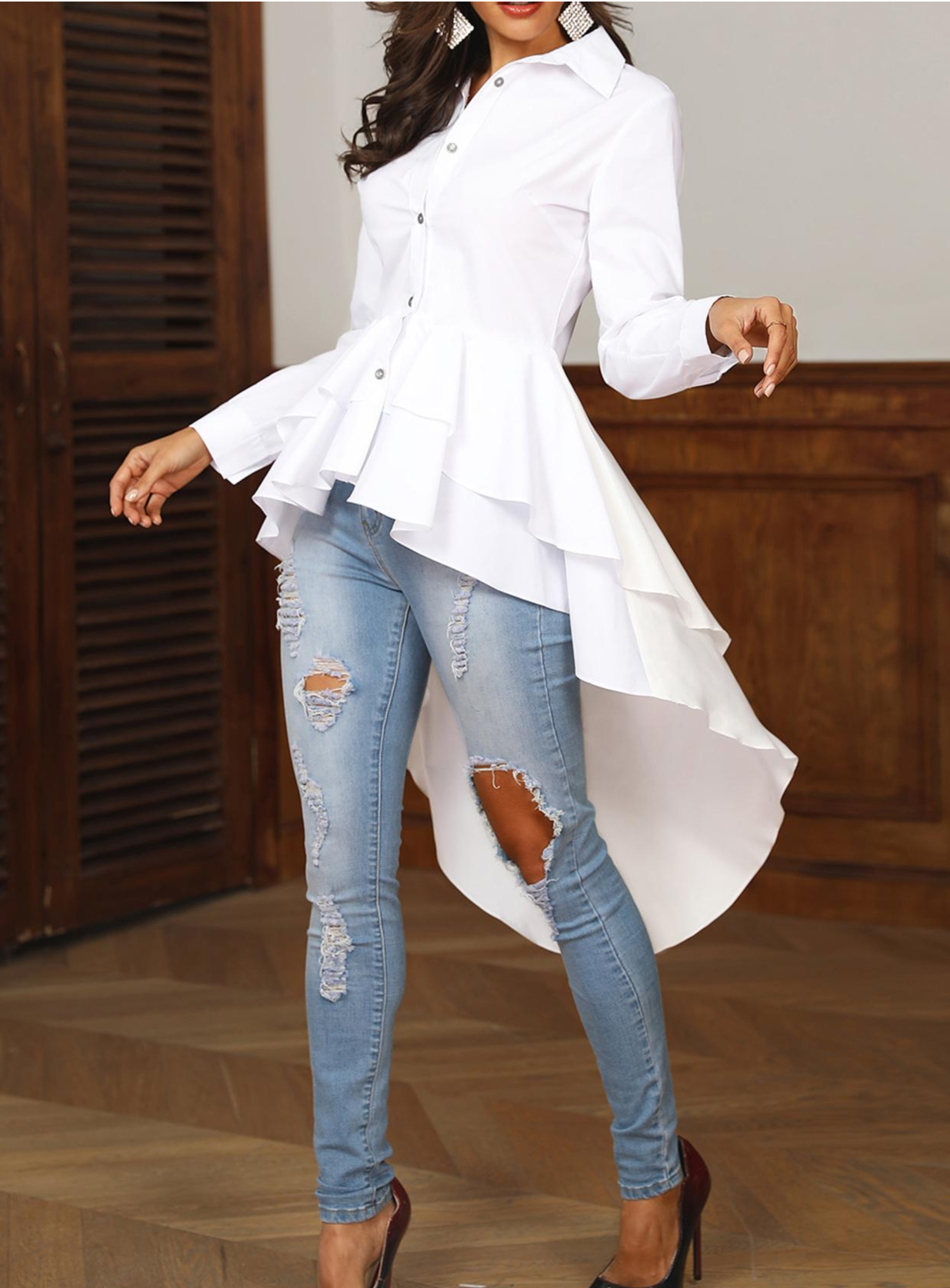 Christina Asymmetrical Blouse