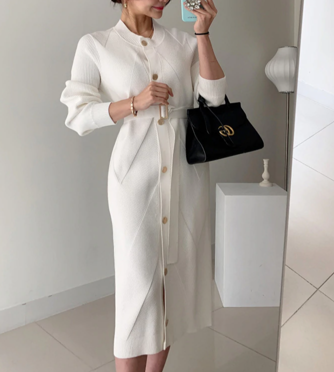 Sofia Elegant Knitted Dress