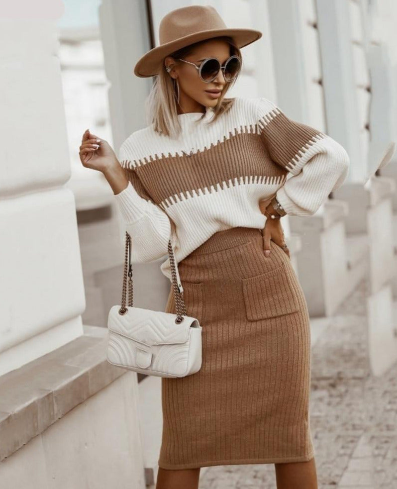 LARRA SWEATER & SKIRT SET