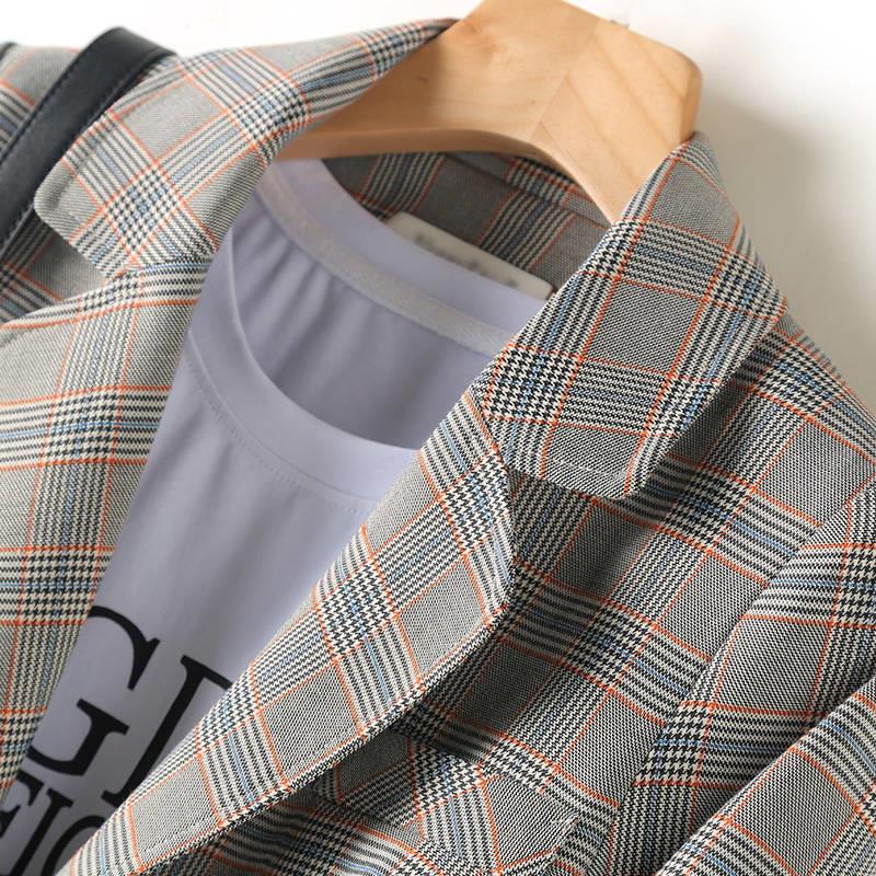 Business Plaid Spring Blazer