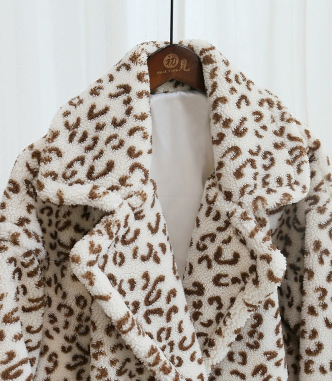 Leopard Eco Fur Bear Overcoat