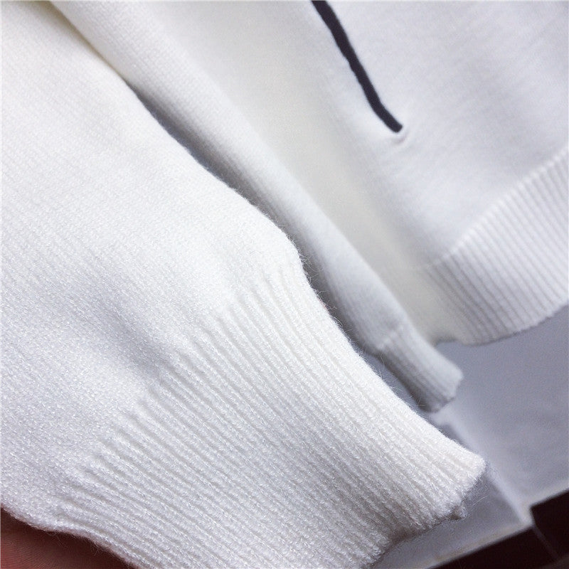 Abstract Print Sweater