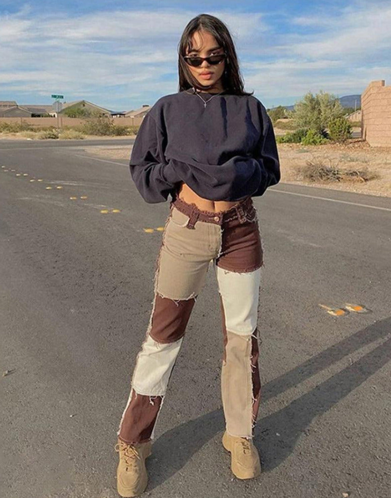 Rocksa Colorblock Jeans