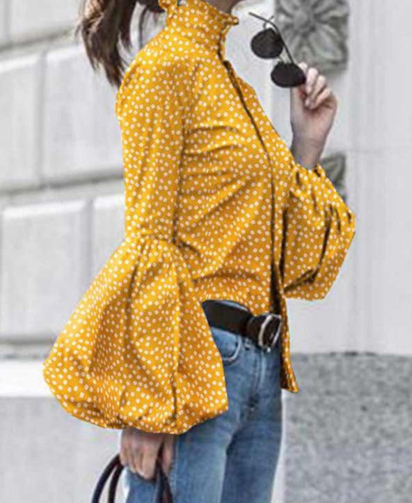 Enny Retro Print Blusas