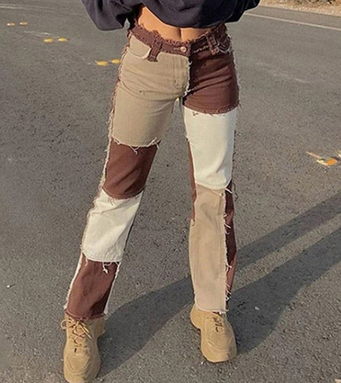 Rocksa Colorblock Jeans