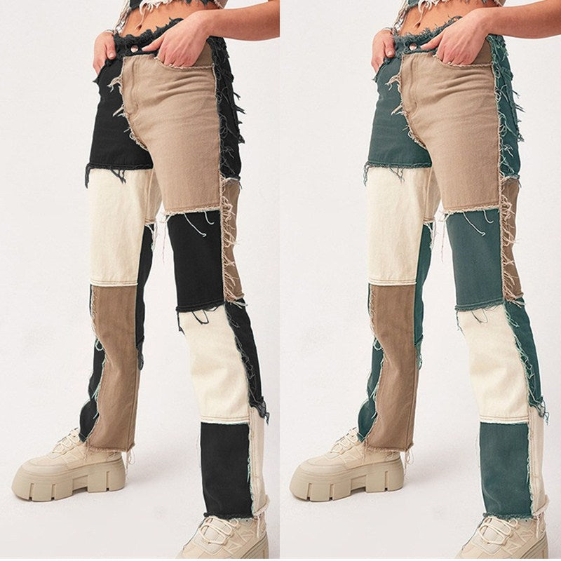 Rocksa Colorblock Jeans