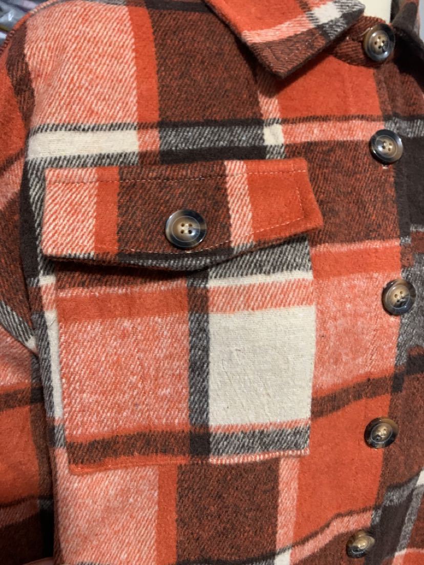 Molly Long Plaid Shirt&Woolen Coat