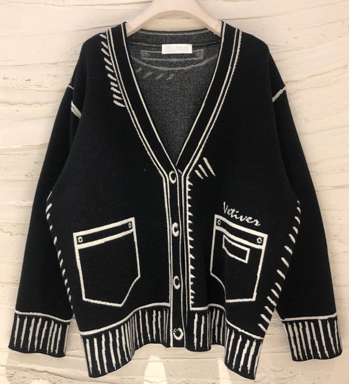 Daria Loose Cardigan&Plus Size