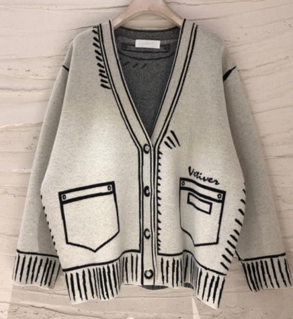 Daria Loose Cardigan&Plus Size