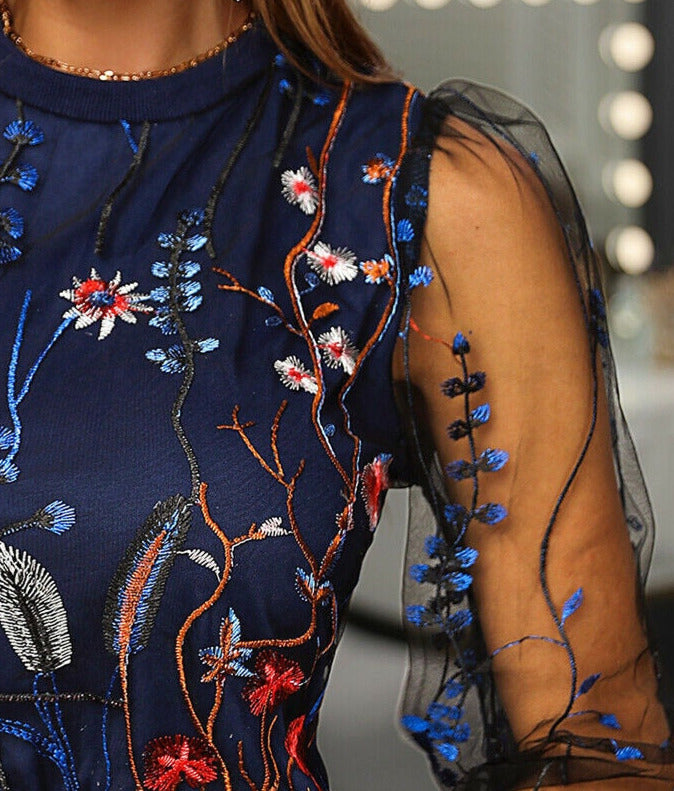 Renne Embroidered Floral Blouse