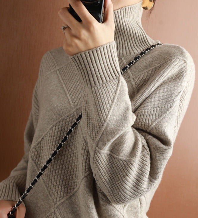 Cashmere Wool Sweater &Large size