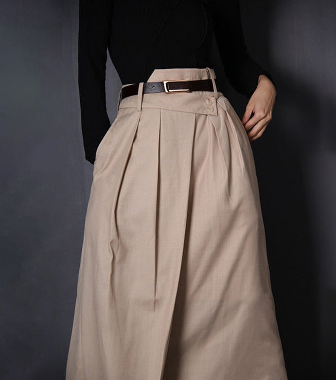Romy Pleated Irregular Skirt