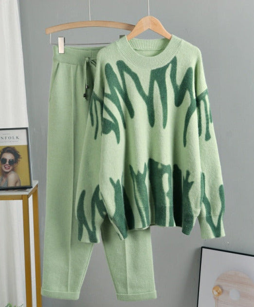 Cozy Warm Knitted Two Piece Set&Suit Oversized