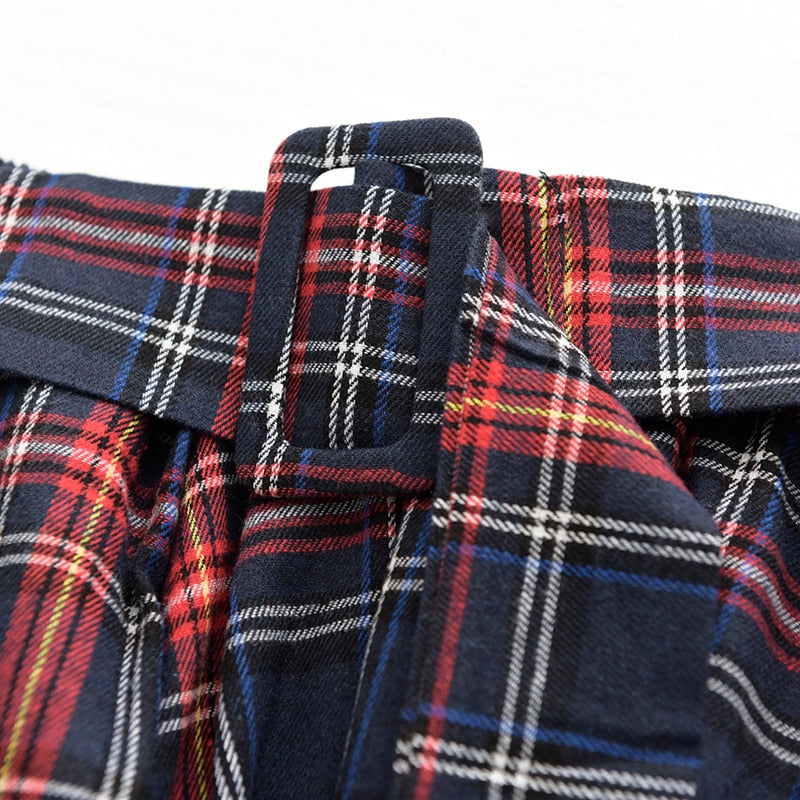 Mia Plaid Loose Big Hem Skirt