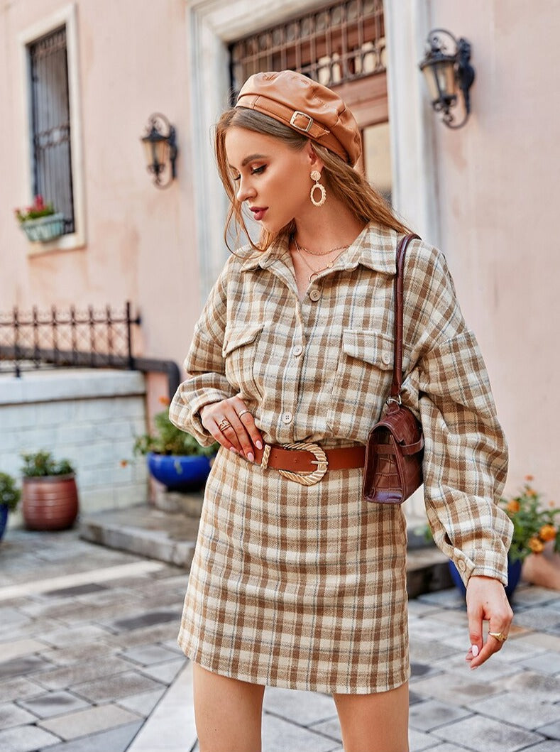 Francesca Loose Mini Skirt Suit