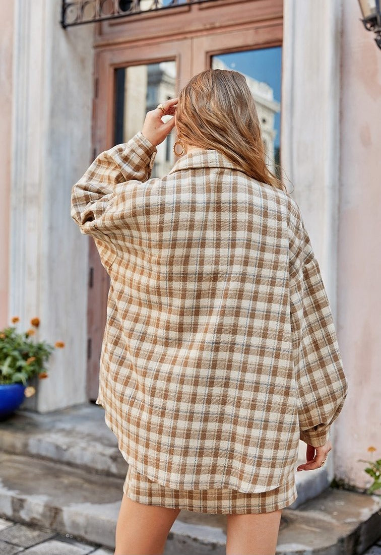 Francesca Loose Mini Skirt Suit