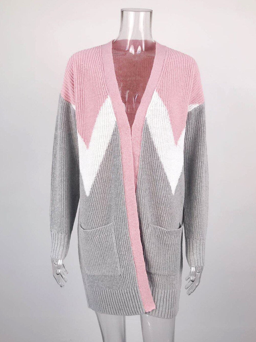 Muriel Geometric Knitted Cardigan