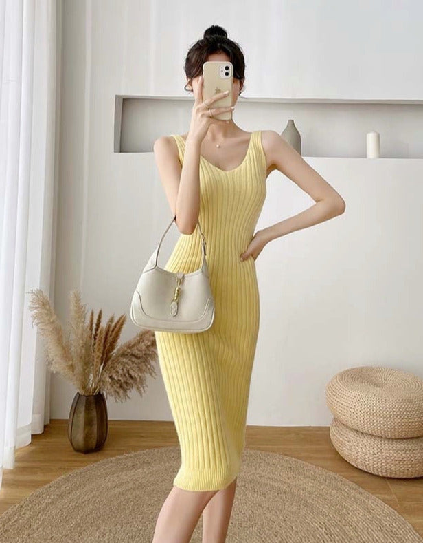 Emily Knitted Sweater& Elegant Dress