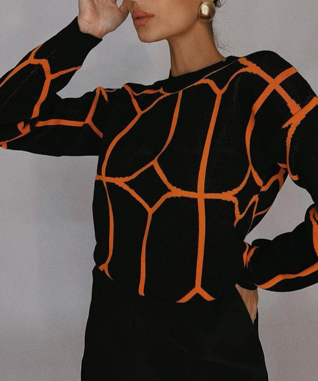 Sofi Elegant Print Pullover