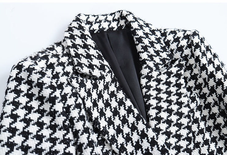 Houndstooth Tweed Two-piece Suit