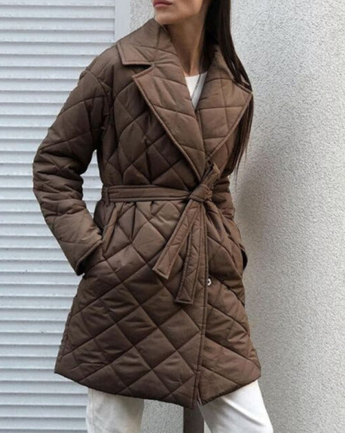 Padded Elegant Quilted Coat