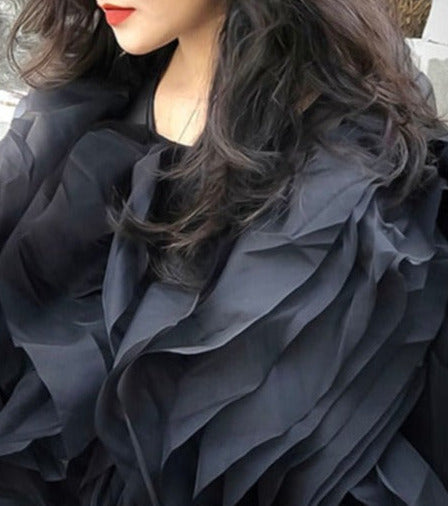 Elegant Ruffles Chiffon Blouses