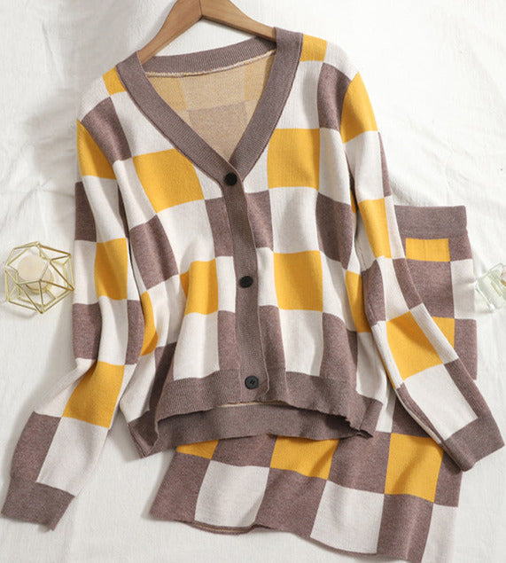 Wendy knitted two-piece suit