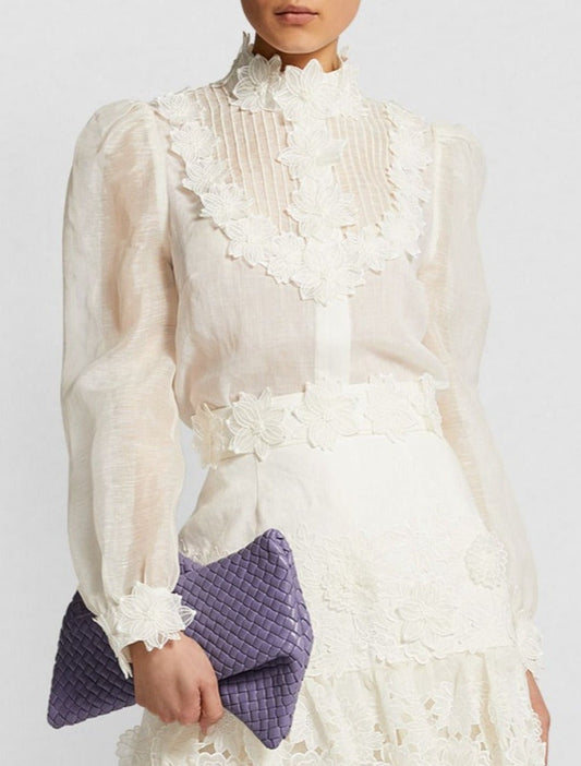 FLEUR EMBROIDERY BLOUSE limited edition