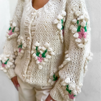 SUSAN APPLIQUE CARDIGAN