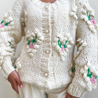 SUSAN APPLIQUE CARDIGAN