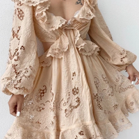 NADINE CREAM EMBROIDERED DRESS