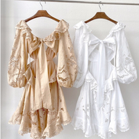 NADINE CREAM EMBROIDERED DRESS