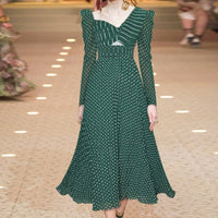 ZORIA RUNWAY POLKA DOT DRESS