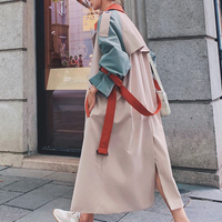 LANNA COLORBLOCK TRENCH COAT