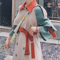 LANNA COLORBLOCK TRENCH COAT