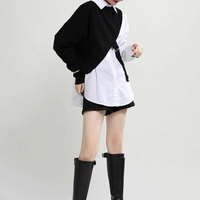 LANA KNIT SPLIT SHIRT