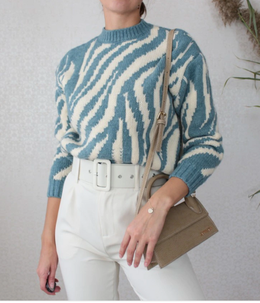 ADEL ZEBRA SWEATER