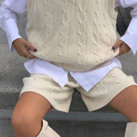 MARTA KNITTED VEST & SHORTS