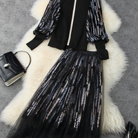 ANABELLA KNIT SEQUINS SET