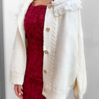 CUTE SHAWL COLLAR CARDIGAN