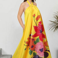 DOREEN HALTER DRESS /plus size/