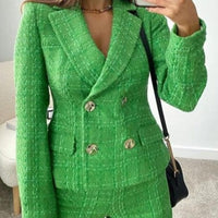 ANABEL TWEED BLAZER & SHORTS