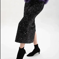 SPARKLE MIDI SKIRT