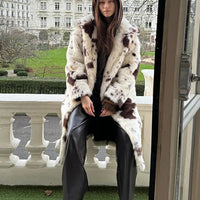 FLAFI LEOPARD FUR COAT