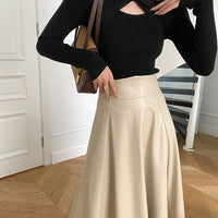 ILONA LEATHER SKIRT